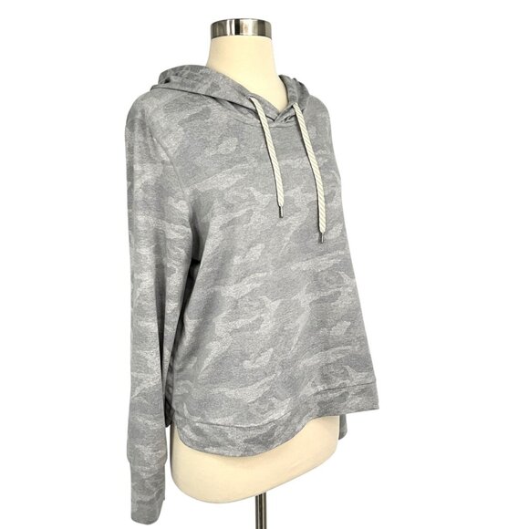 Vuori Halo Essential Hoodie Gray Camo Pullover DreamKnit Size L Large Women's - Picture 7 of 8